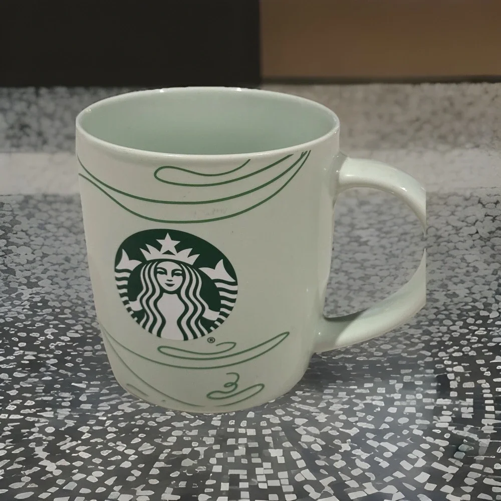 STARBUCKS Holiday 2020 Mug Mint Green Swirl Mermaid Siren Logo Coffee Cup 12 oz